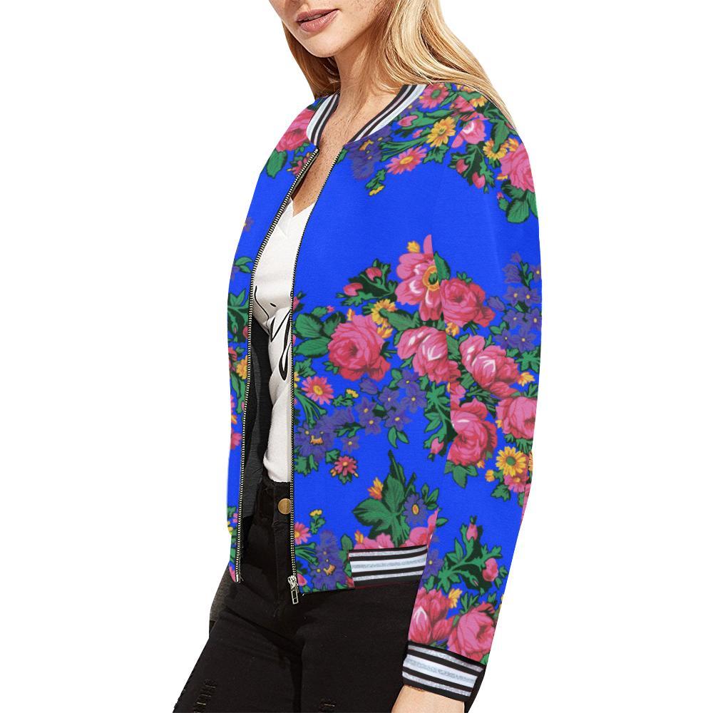 Kokum's Revenge- Royal All Over Print Bomber Jacket for Women (Model H21) All Over Print Bomber Jacket for Women (H21) e-joyer 