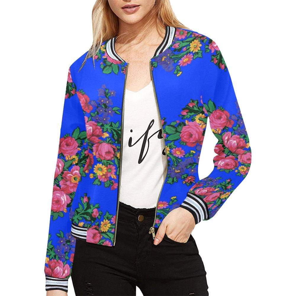 Kokum's Revenge- Royal All Over Print Bomber Jacket for Women (Model H21) All Over Print Bomber Jacket for Women (H21) e-joyer 