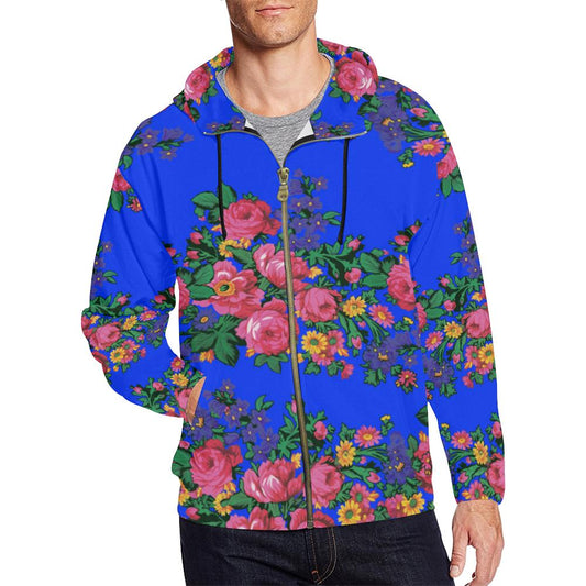 Kokum's Revenge- Royal All Over Print Full Zip Hoodie for Men (Model H14) All Over Print Full Zip Hoodie for Men (H14) e-joyer 