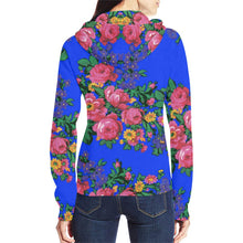 Load image into Gallery viewer, Kokum&#39;s Revenge- Royal All Over Print Full Zip Hoodie for Women (Model H14) All Over Print Full Zip Hoodie for Women (H14) e-joyer 
