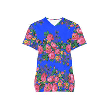 Load image into Gallery viewer, Kokum&#39;s Revenge Royal All Over Print Scrub Top Scrub Top e-joyer 
