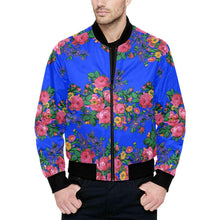 Load image into Gallery viewer, Kokum&#39;s Revenge- Royal Unisex Heavy Bomber Jacket with Quilted Lining All Over Print Quilted Jacket for Men (H33) e-joyer 
