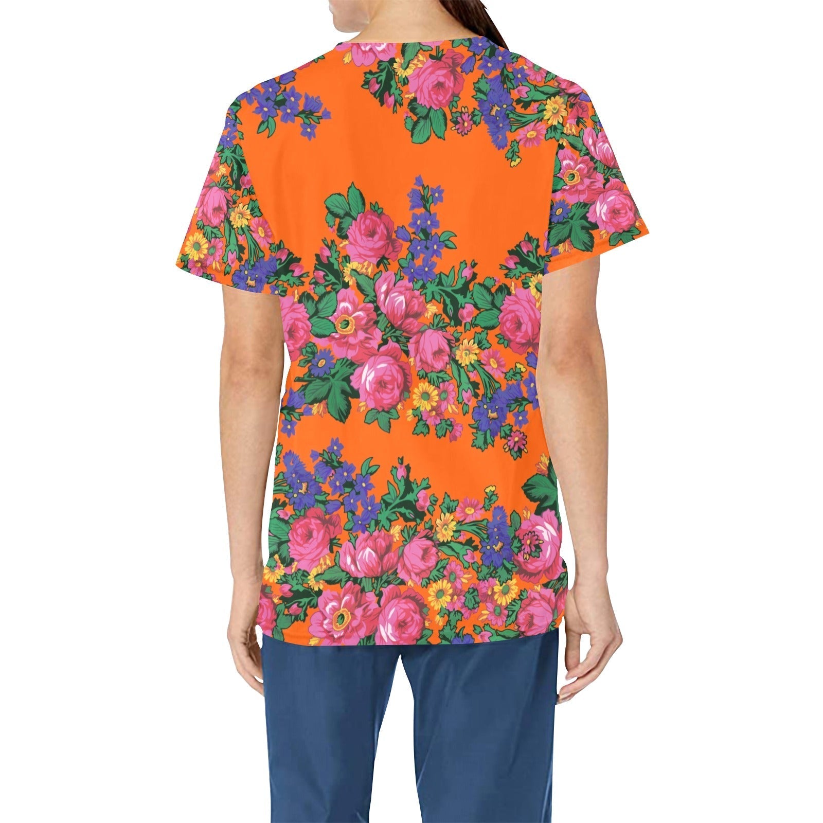 Kokum's Revenge Sierra All Over Print Scrub Top Scrub Top e-joyer 