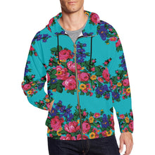 Load image into Gallery viewer, Kokum&#39;s Revenge-Sky All Over Print Full Zip Hoodie for Men (Model H14) All Over Print Full Zip Hoodie for Men (H14) e-joyer 
