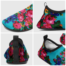 Load image into Gallery viewer, Kokum&#39;s Revenge Sky Sockamoccs Kid&#39;s Slip On Shoes 49 Dzine 
