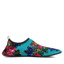 Load image into Gallery viewer, Kokum&#39;s Revenge Sky Sockamoccs Kid&#39;s Slip On Shoes 49 Dzine 
