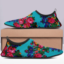 Load image into Gallery viewer, Kokum&#39;s Revenge Sky Sockamoccs Kid&#39;s Slip On Shoes 49 Dzine 
