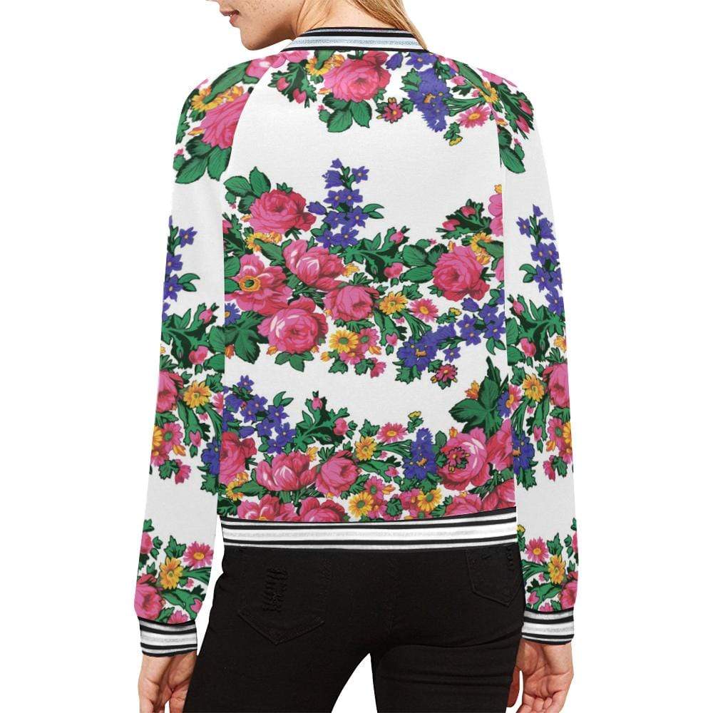 Kokum's Revenge-White All Over Print Bomber Jacket for Women (Model H21) All Over Print Bomber Jacket for Women (H21) e-joyer 