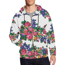 Load image into Gallery viewer, Kokum&#39;s Revenge-White All Over Print Full Zip Hoodie for Men (Model H14) All Over Print Full Zip Hoodie for Men (H14) e-joyer 
