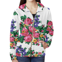 Load image into Gallery viewer, Kokum&#39;s Revenge-White All Over Print Full Zip Hoodie for Women (Model H14) All Over Print Full Zip Hoodie for Women (H14) e-joyer 
