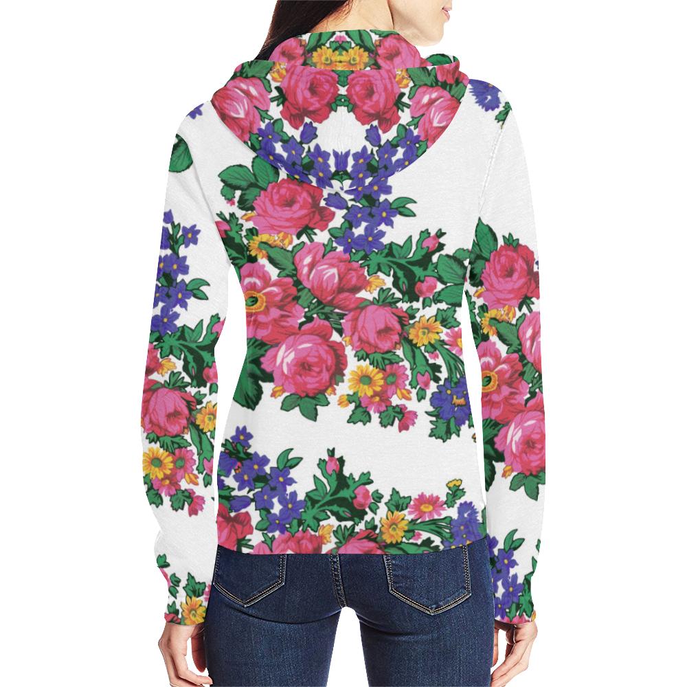 Kokum's Revenge-White All Over Print Full Zip Hoodie for Women (Model H14) All Over Print Full Zip Hoodie for Women (H14) e-joyer 