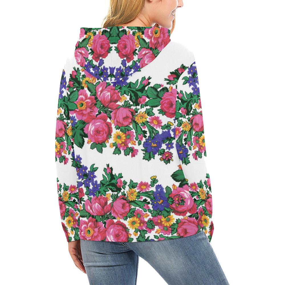 Kokum's Revenge-White All Over Print Hoodie for Women (USA Size) (Model H13) All Over Print Hoodie for Women (H13) e-joyer 