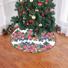 Load image into Gallery viewer, Kokum&#39;s Revenge-White Christmas Tree Skirt 47&quot; x 47&quot; Christmas Tree Skirt e-joyer 
