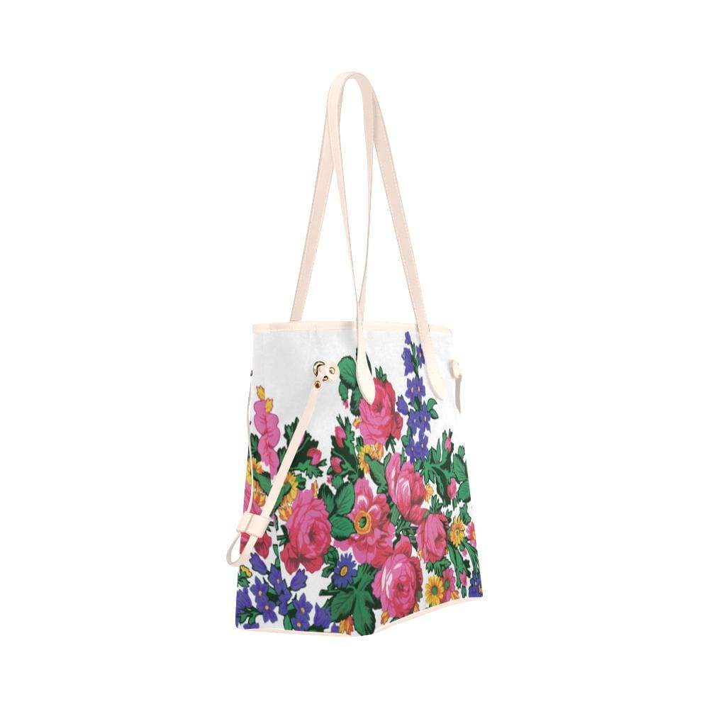 Kokum's Revenge-White Clover Canvas Tote Bag (Model 1661) Clover Canvas Tote Bag (1661) e-joyer 