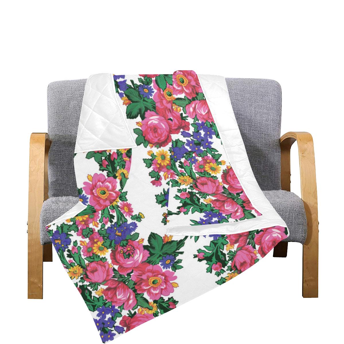 Kokum's Revenge-White Quilt 70"x80" blanket e-joyer 