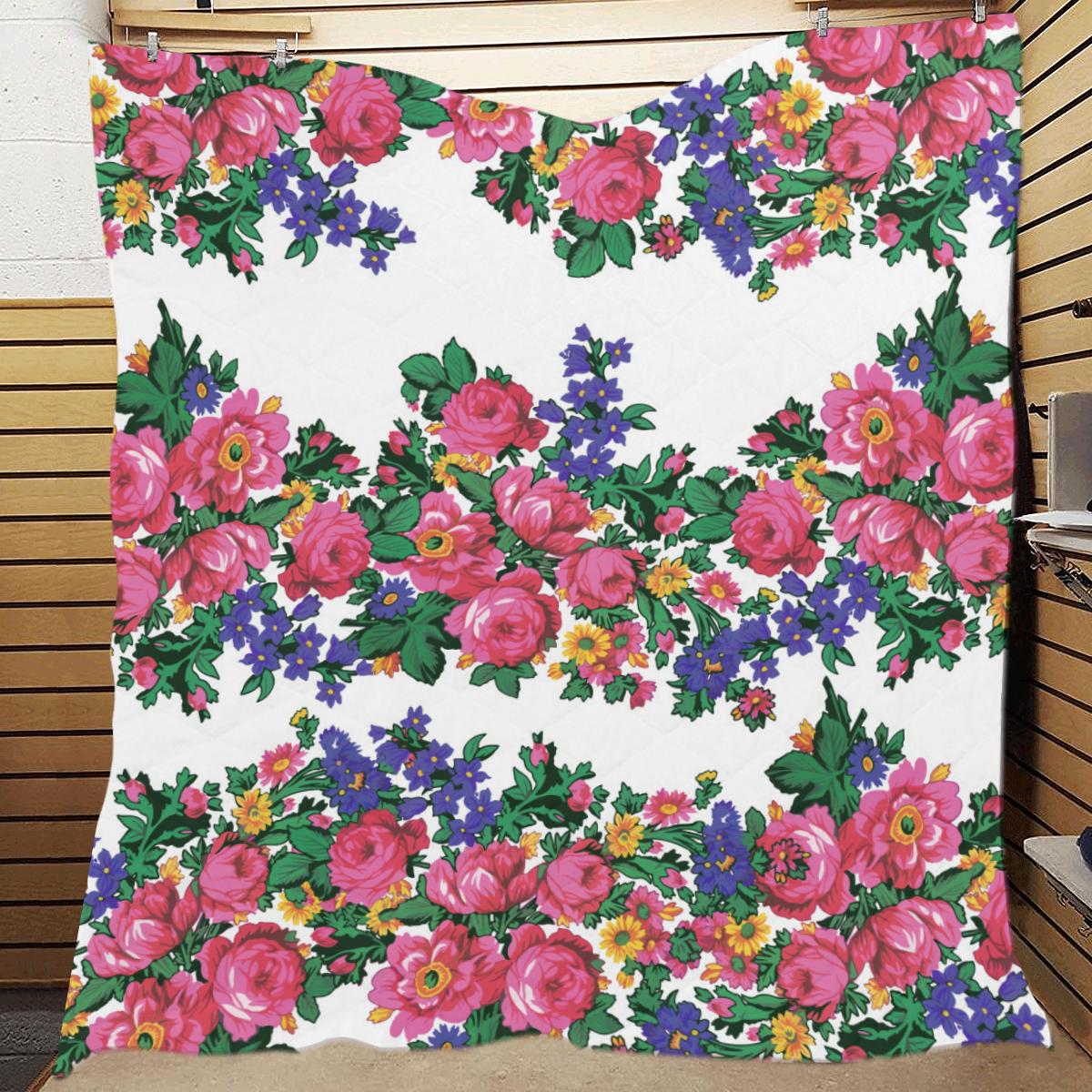 Kokum's Revenge-White Quilt 70"x80" blanket e-joyer 