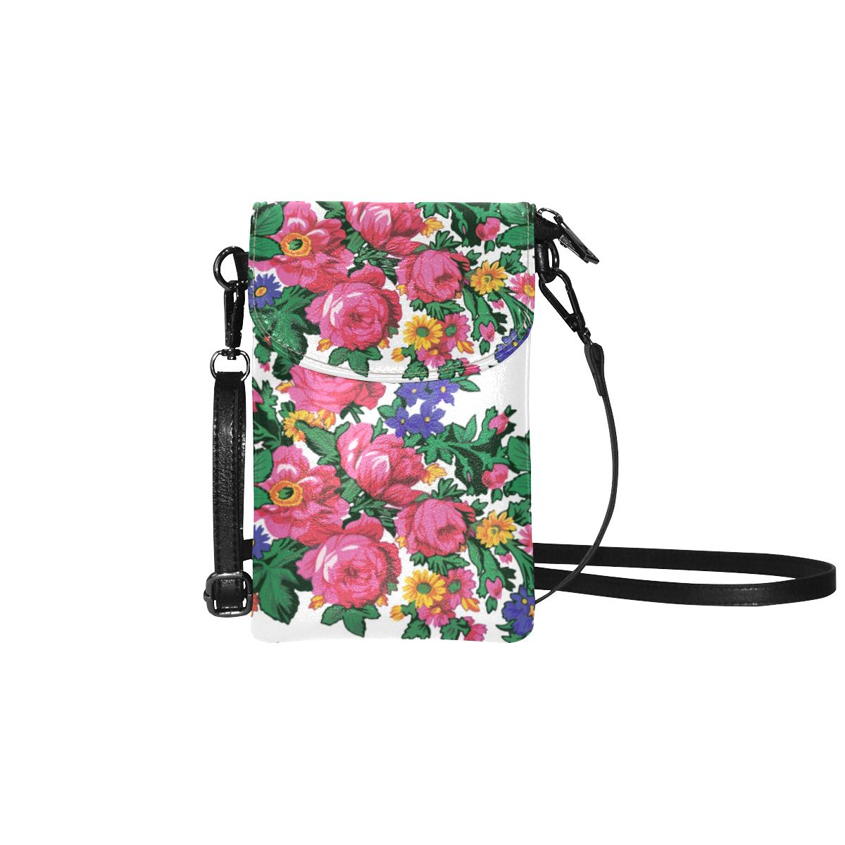 Kokum's Revenge White Small Cell Phone Purse by 49 Dzine