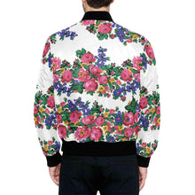 Load image into Gallery viewer, Kokum&#39;s Revenge-White Unisex Heavy Bomber Jacket with Quilted Lining All Over Print Quilted Jacket for Men (H33) e-joyer 
