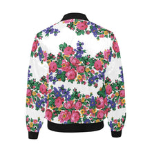 Load image into Gallery viewer, Kokum&#39;s Revenge-White Unisex Heavy Bomber Jacket with Quilted Lining All Over Print Quilted Jacket for Men (H33) e-joyer 
