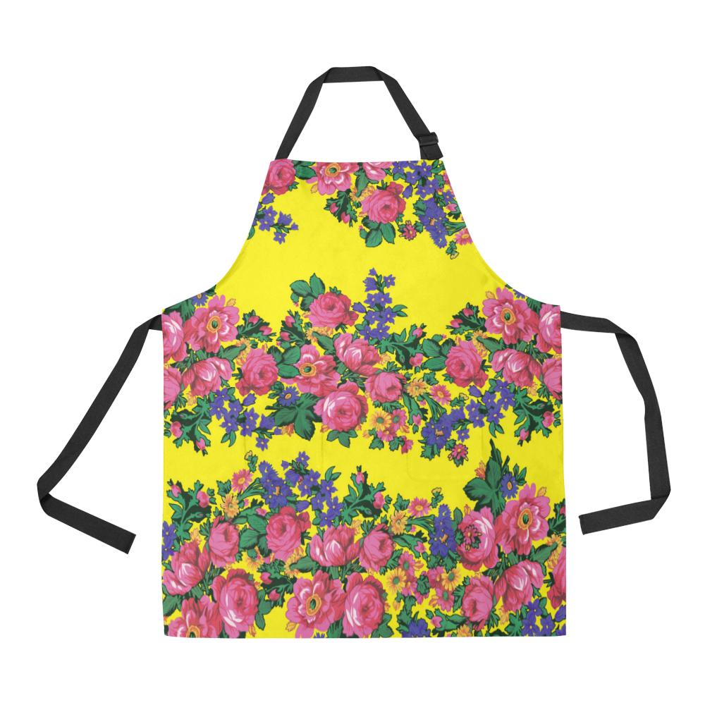 Kokum's Revenge Yellow All Over Print Apron All Over Print Apron e-joyer 