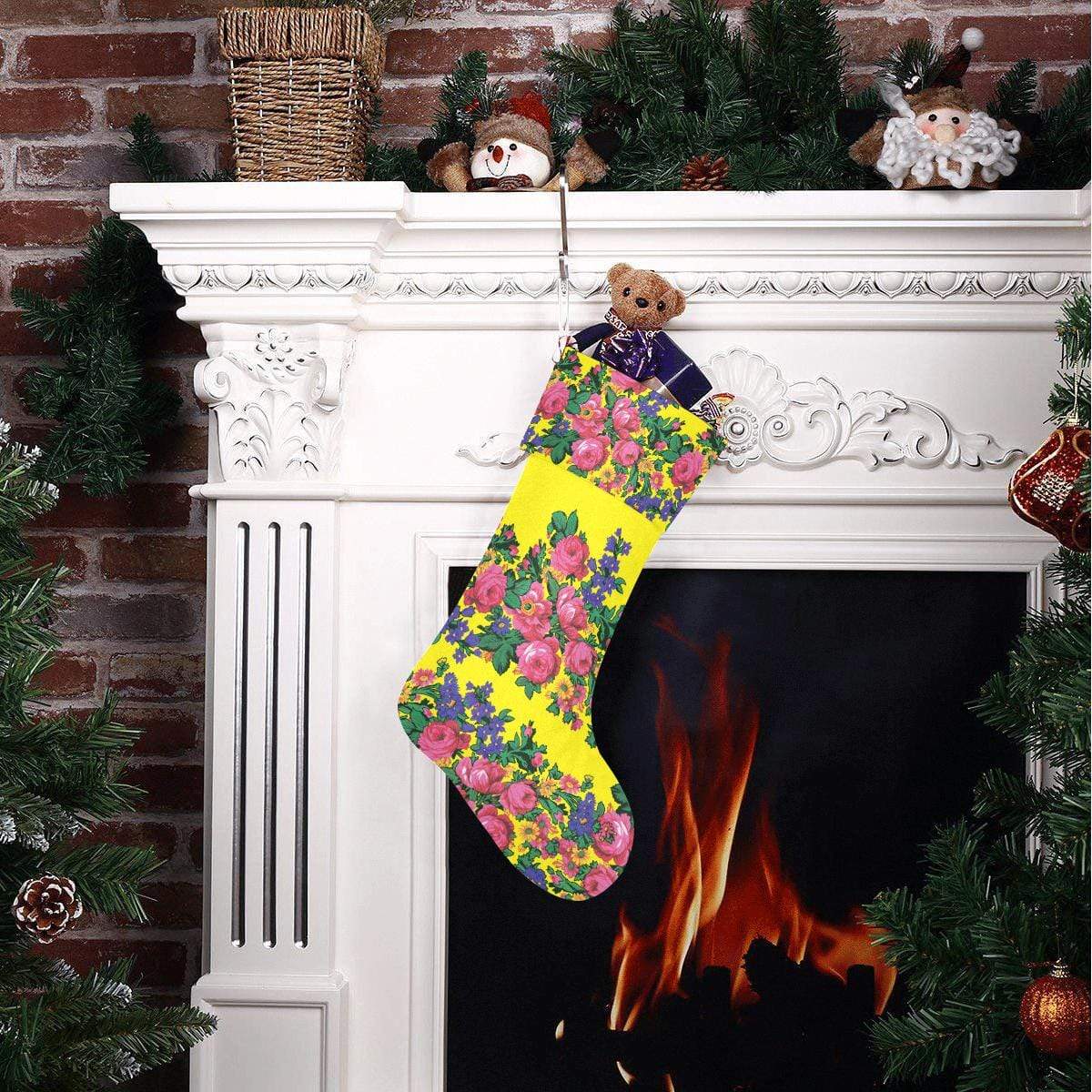 Kokum's Revenge-Yellow Christmas Stocking Christmas Stocking e-joyer 