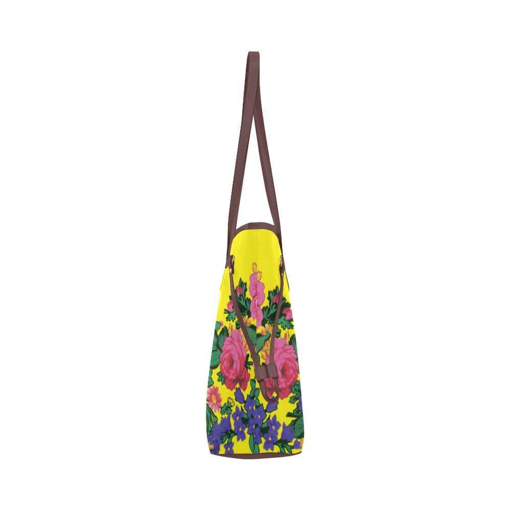 Kokum's Revenge-Yellow Clover Canvas Tote Bag (Model 1661) Clover Canvas Tote Bag (1661) e-joyer 