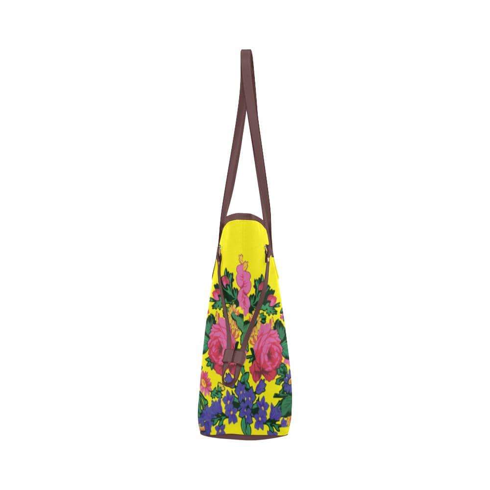 Kokum's Revenge-Yellow Clover Canvas Tote Bag (Model 1661) Clover Canvas Tote Bag (1661) e-joyer 