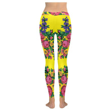 Load image into Gallery viewer, Kokum&#39;s Revenge-Yellow Low Rise Leggings (Invisible Stitch) (Model L05) Low Rise Leggings (Invisible Stitch) (L05) e-joyer 

