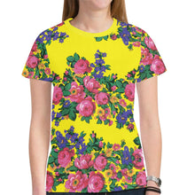 Load image into Gallery viewer, Kokum&#39;s Revenge-Yellow New All Over Print T-shirt for Women (Model T45) New All Over Print T-shirt for Women (T45) e-joyer 
