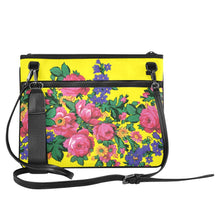 Load image into Gallery viewer, Kokum&#39;s Revenge-Yellow Slim Clutch Bag (Model 1668) Slim Clutch Bags (1668) e-joyer 
