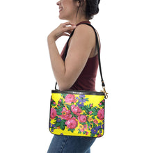 Load image into Gallery viewer, Kokum&#39;s Revenge-Yellow Small Shoulder Bag (Model 1710) Small Shoulder Bag (1710) e-joyer 
