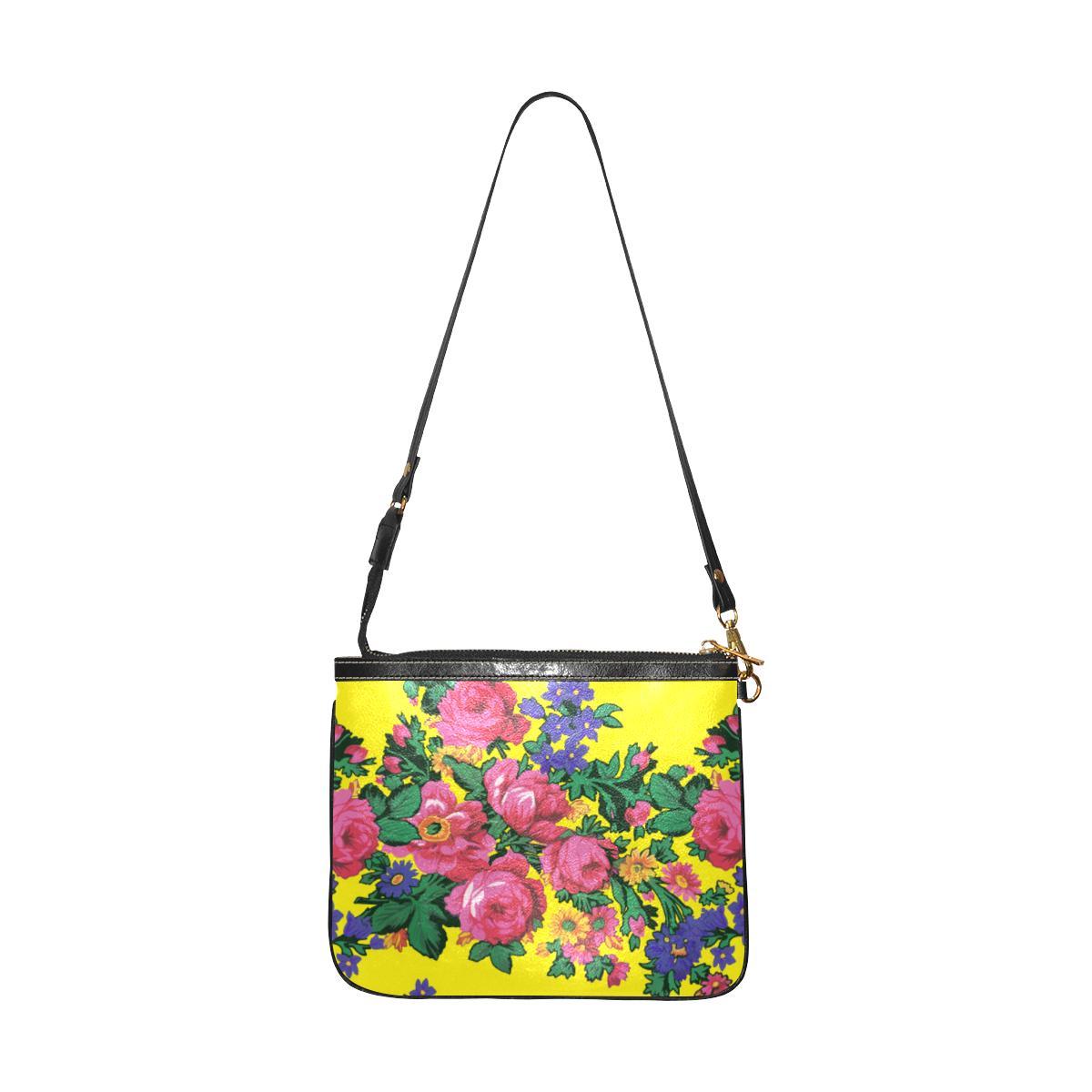 Kokum's Revenge-Yellow Small Shoulder Bag (Model 1710) Small Shoulder Bag (1710) e-joyer 