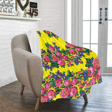 Load image into Gallery viewer, Kokum&#39;s Revenge Yellow Ultra-Soft Micro Fleece Blanket 40&quot;x50&quot; Ultra-Soft Blanket 40&#39;&#39;x50&#39;&#39; e-joyer 
