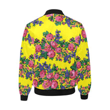 Load image into Gallery viewer, Kokum&#39;s Revenge-Yellow Unisex Heavy Bomber Jacket with Quilted Lining All Over Print Quilted Jacket for Men (H33) e-joyer 
