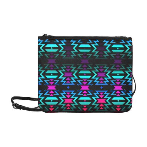 Lake Fire and Sky Slim Clutch Bag (Model 1668) Slim Clutch Bags (1668) e-joyer 