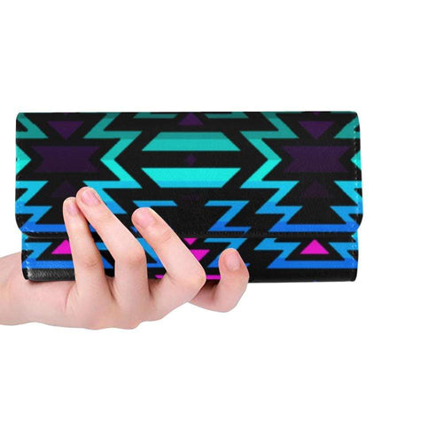 Lake Fire and Sky Women's Trifold Wallet Women's Trifold Wallet e-joyer 