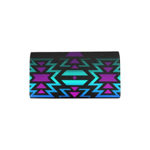 Load image into Gallery viewer, Lake Fire and Sky Women&#39;s Trifold Wallet Women&#39;s Trifold Wallet e-joyer 
