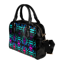 Load image into Gallery viewer, Lake Fire and Turquoise Shoulder Handbag (Model 1634) Shoulder Handbags (1634) e-joyer 
