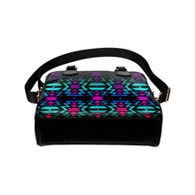 Load image into Gallery viewer, Lake Fire and Turquoise Shoulder Handbag (Model 1634) Shoulder Handbags (1634) e-joyer 
