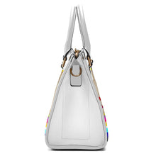 Load image into Gallery viewer, Ledger Round Dance White Convertible Hand or Shoulder Bag
