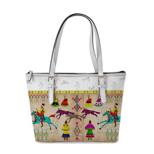 Load image into Gallery viewer, Ledger Village White Large Tote Shoulder Bag
