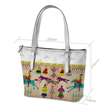 Load image into Gallery viewer, Ledger Village White Large Tote Shoulder Bag
