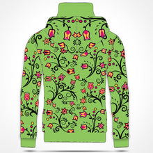 Load image into Gallery viewer, Light Green Yellow Star Hoodie with Face Cover 49 Dzine 
