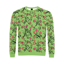 Load image into Gallery viewer, LightGreen Yellow Star All Over Print Crewneck Sweatshirt for Men (Model H18) shirt e-joyer 
