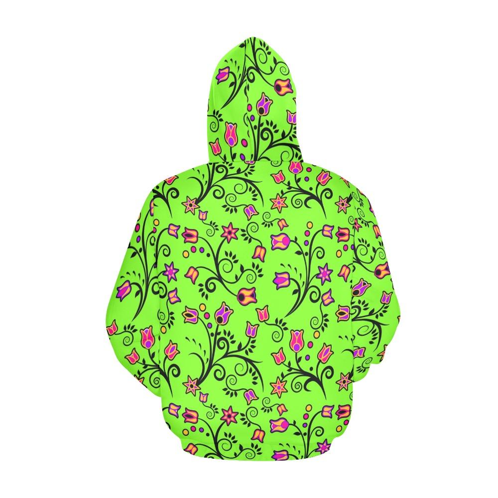 LightGreen Yellow Star All Over Print Hoodie for Men (USA Size) (Model H13) All Over Print Hoodie for Men (H13) e-joyer 