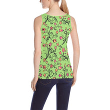 Load image into Gallery viewer, LightGreen Yellow Star All Over Print Tank Top for Women (Model T43) All Over Print Tank Top for Women (T43) e-joyer 
