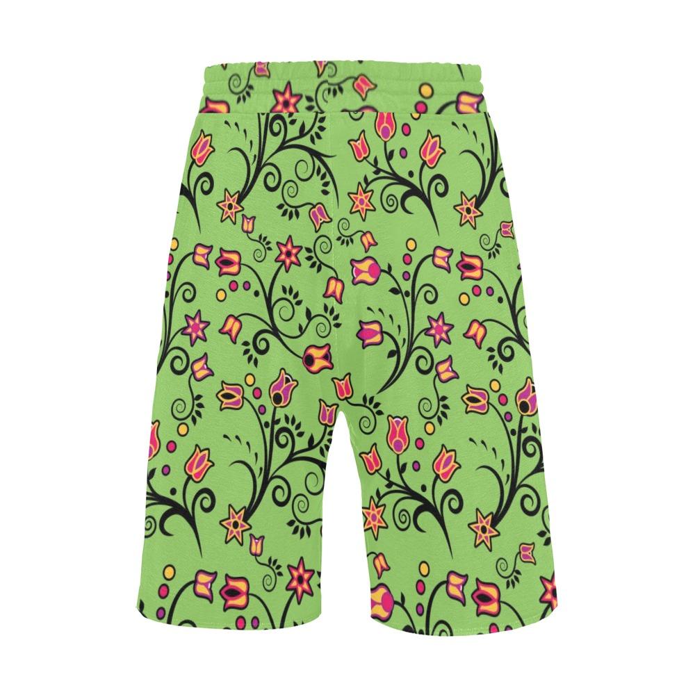 LightGreen Yellow Star Men's All Over Print Casual Shorts (Model L23) short e-joyer 