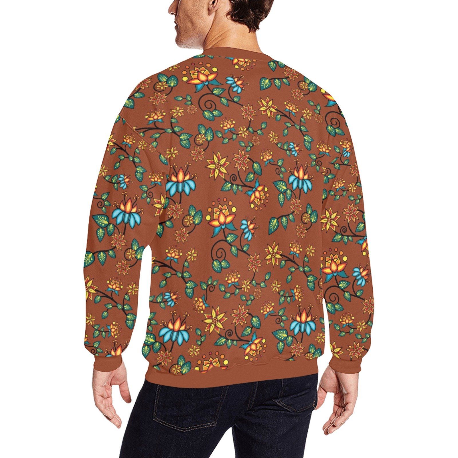 Lily Sierra All Over Print Crewneck Sweatshirt for Men (Model H18) shirt e-joyer 