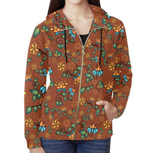 Load image into Gallery viewer, Lily Sierra All Over Print Full Zip Hoodie for Women (Model H14) All Over Print Full Zip Hoodie for Women (H14) e-joyer 
