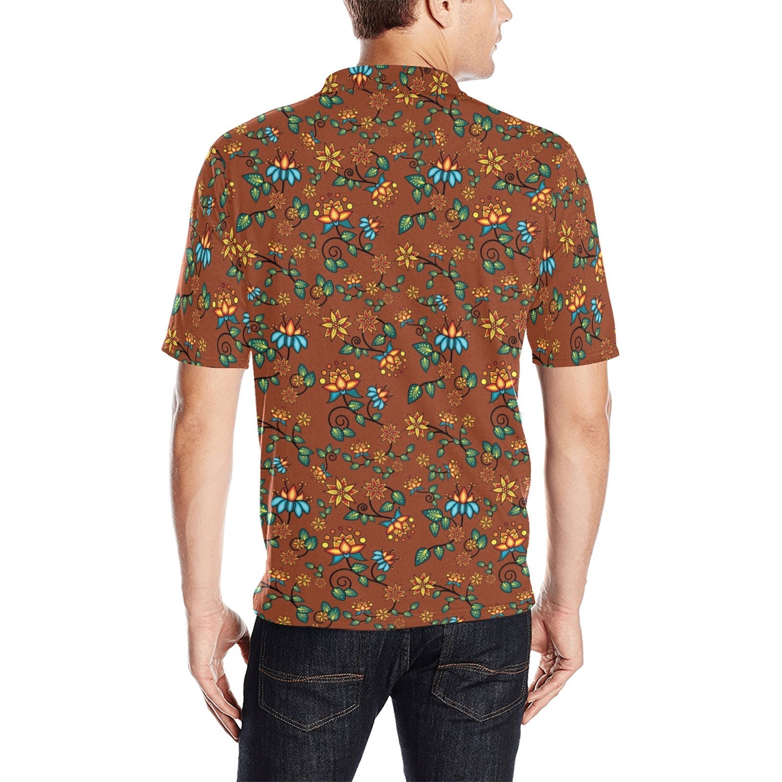 Lily Sierra Men's All Over Print Polo Shirt (Model T55) Men's Polo Shirt (Model T55) e-joyer 